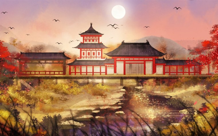 Синтоистский храм в горах