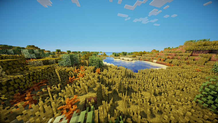 Майнкрафт фон шейдеры