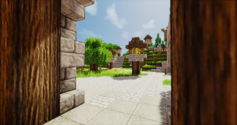 Фон в стиле майнкрафт