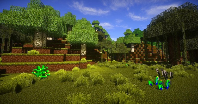 Фон в стиле майнкрафт