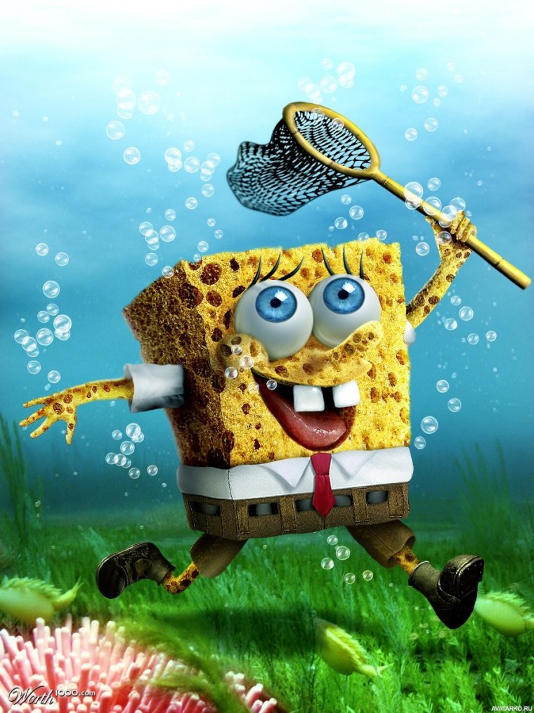 Значки губка Боб