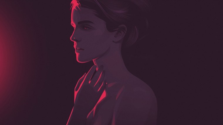 Эмма Уотсон неон