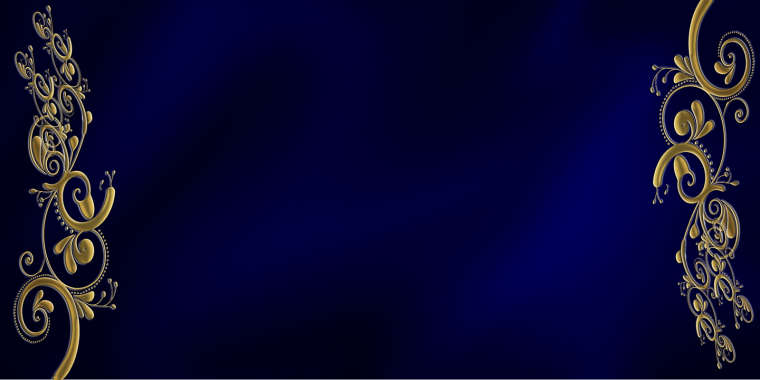 Золотой орнамент на черном фоне