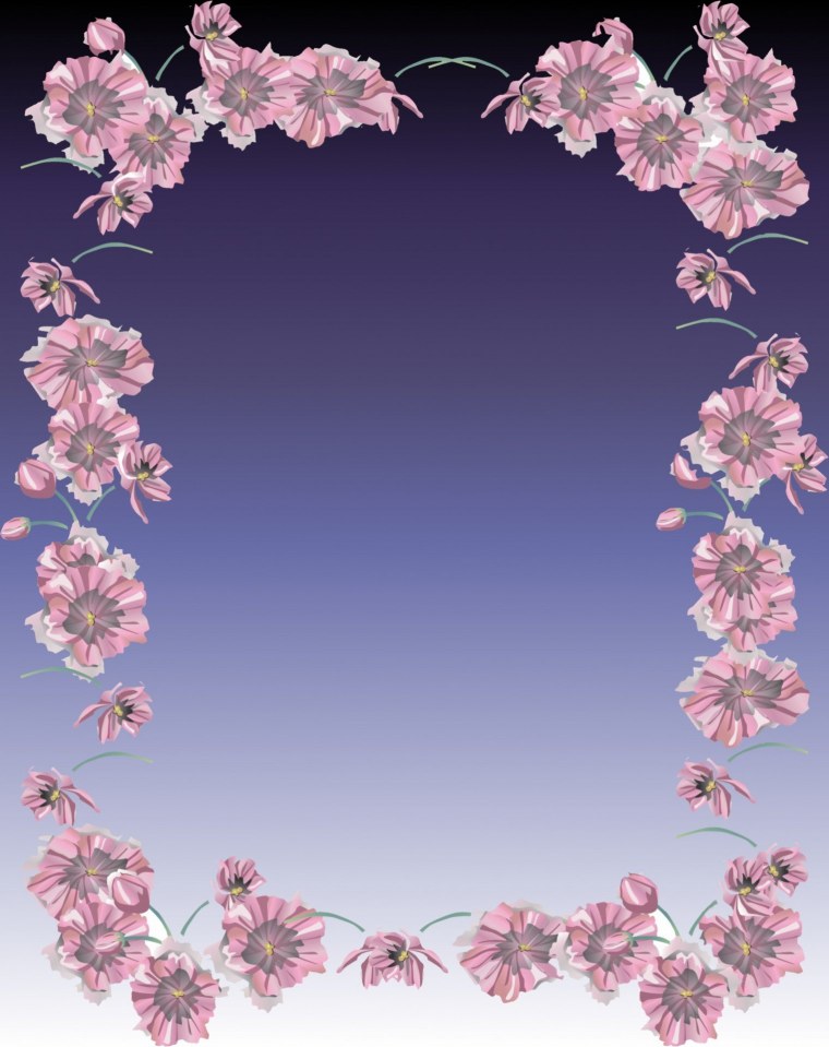 Рамка с цветами