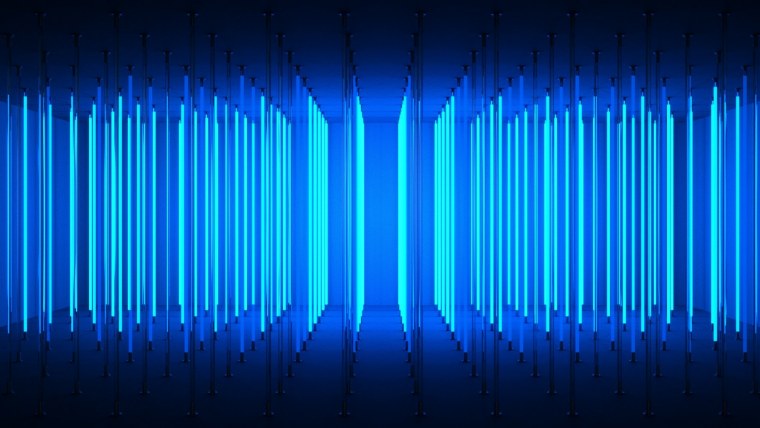 Синий неоновый фон