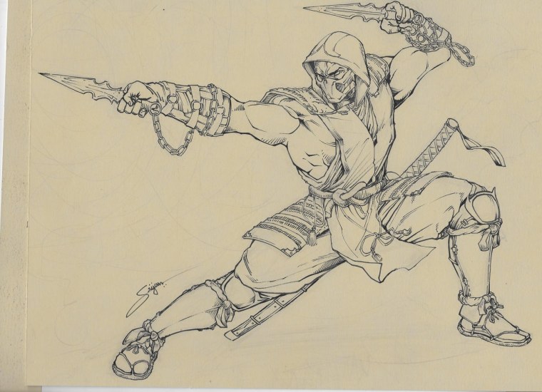 Забзира со скорпионом раскраска