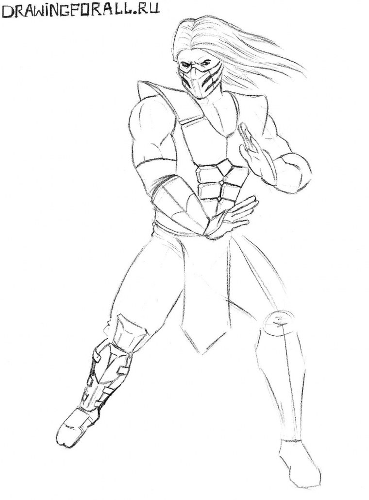 Рисунки мортал комбат саб Зиро