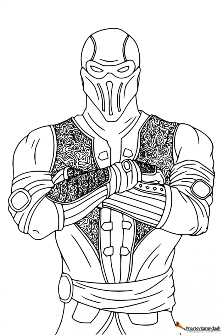 Милина Mortal Kombat рисунок