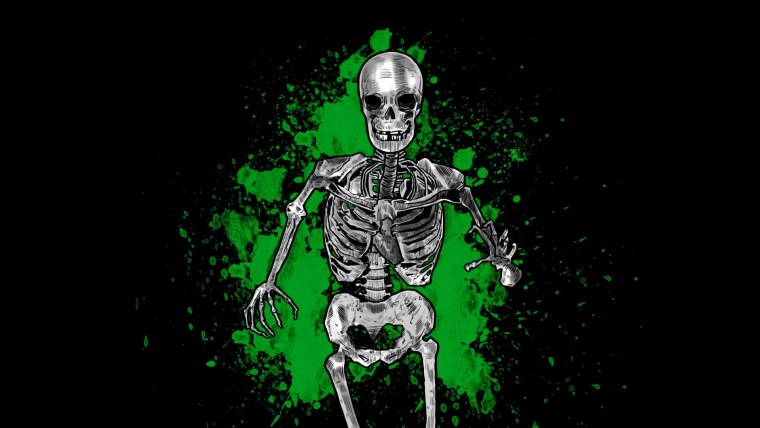 Заставка на рабочий стол скелет