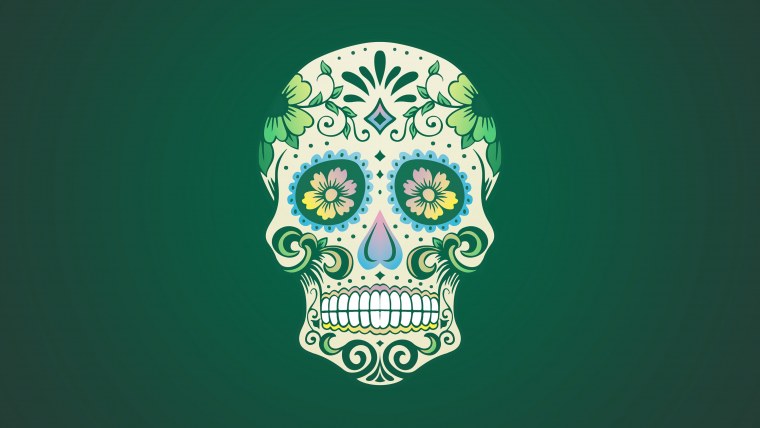 Ава скелет неон