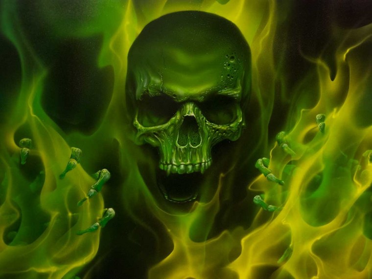 Огненный череп