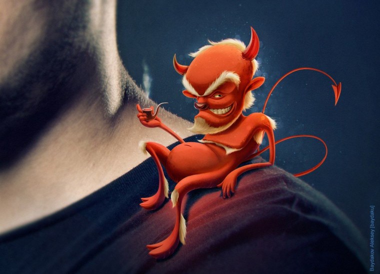 Смешной чертенок