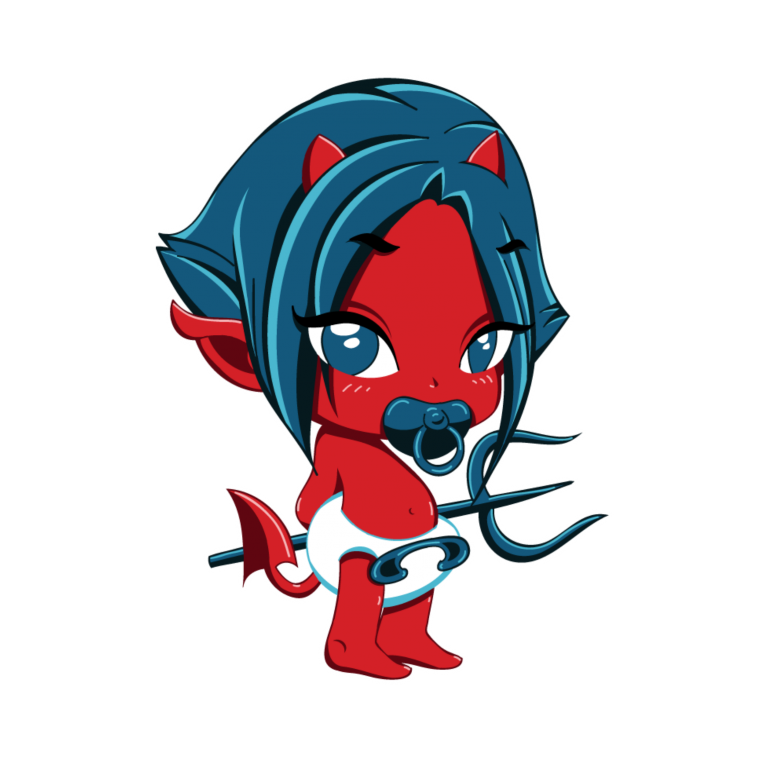 Дьяволенок девушка