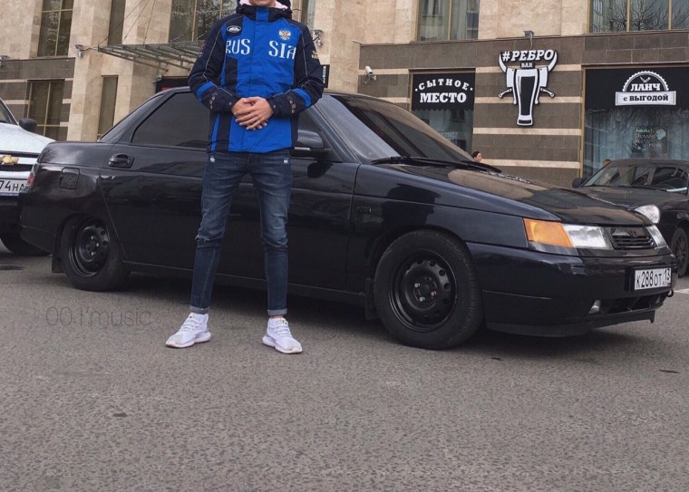 Черная Приора седан пневма