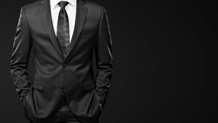 Бизнесмен в костюме без лица