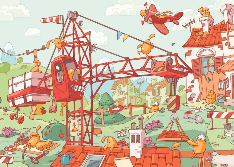 Дети на стройке