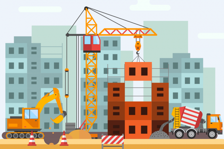 Дети на стройке