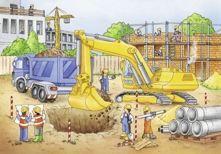 Стройка мультяшная