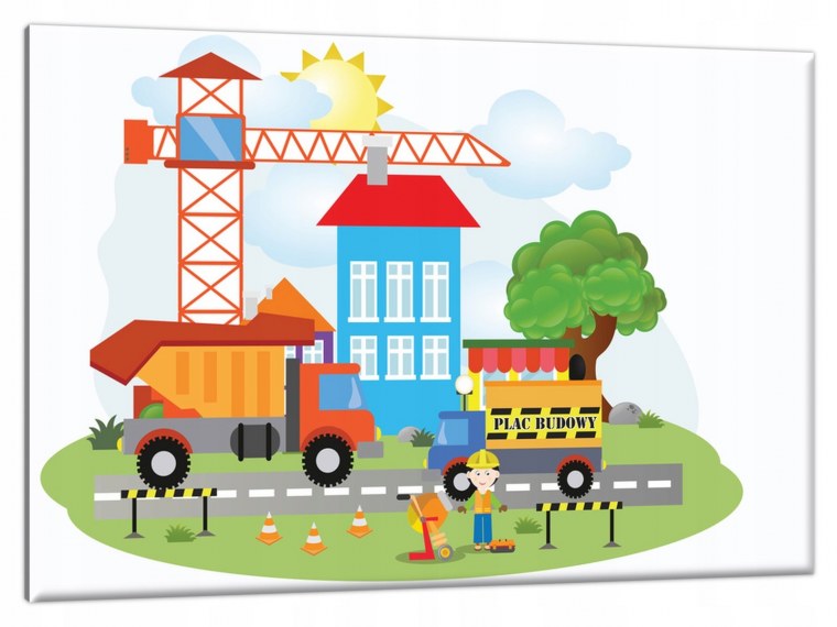 Дети на стройке вектор