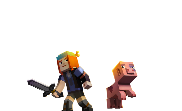 Персонаж из МАЙНКРАФТА без фона
