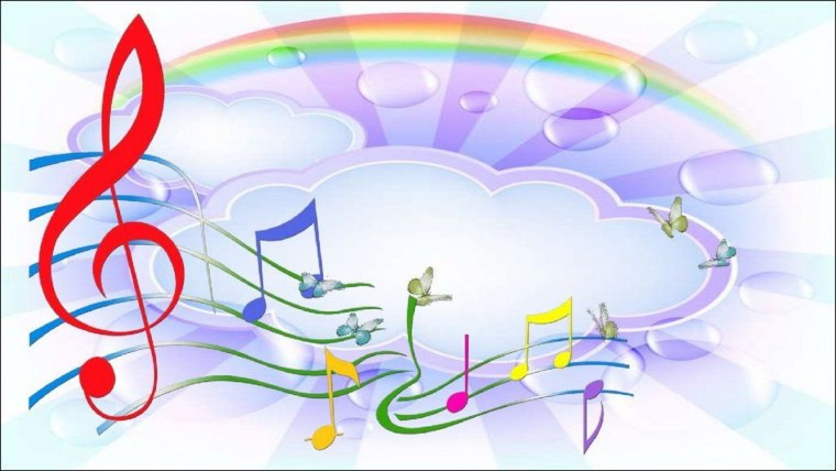 Разноцветные клавиши пианино