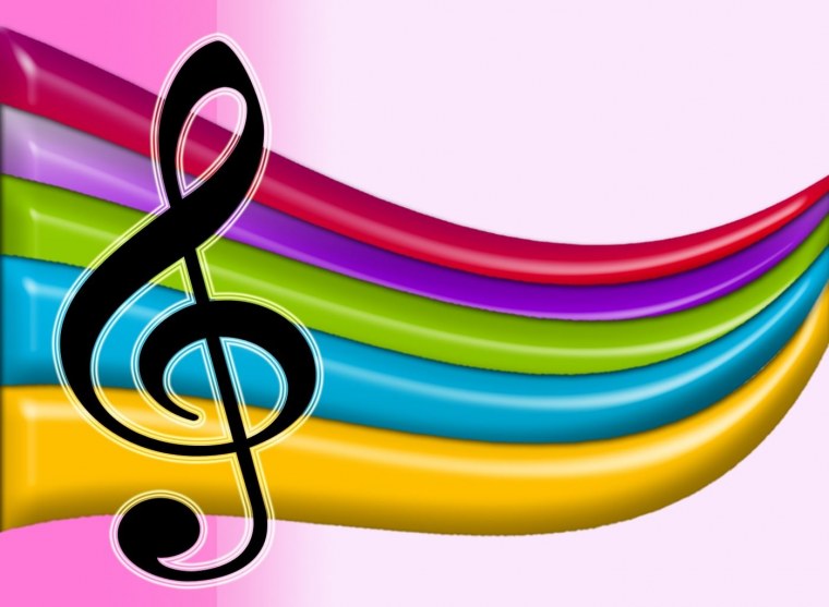 Надпись музыкальный Калейдоскоп