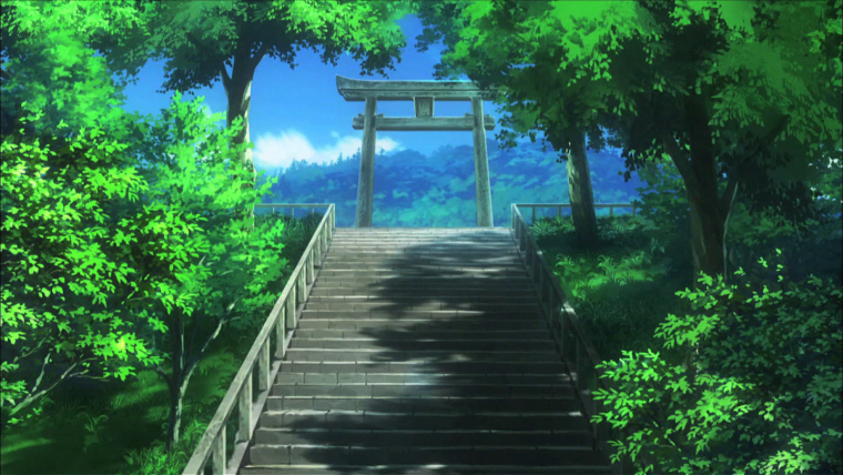 Особняк Сакамаки сад