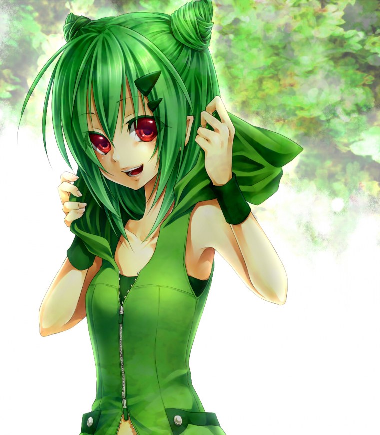 Аниме зеленые глаза