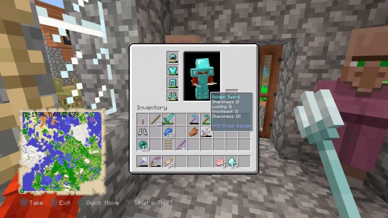 Инвентарь майнкрафт креатив