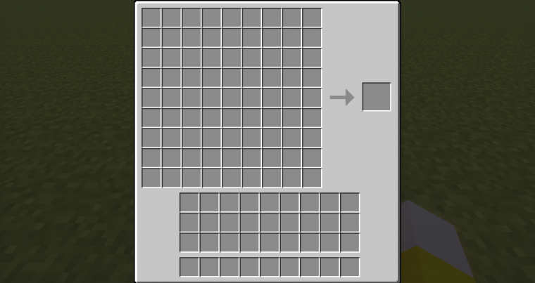 Инвентарь верстака в МАЙНКРАФТЕ