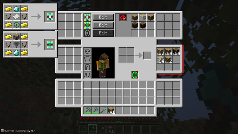 Инвентарь майнкрафт 1.15.2