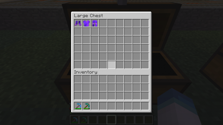 Инвентарь сундука в МАЙНКРАФТЕ