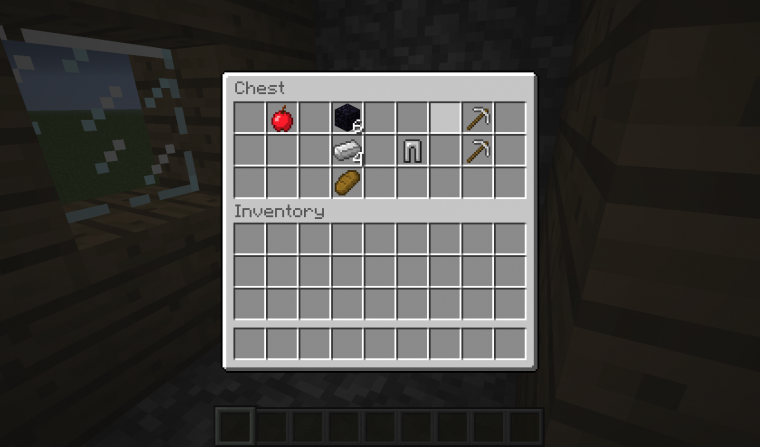 Меню верстака в майнкрафт