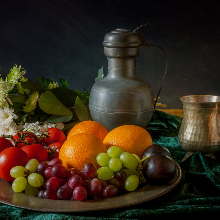 Михаил Стефанеску, "натюрморт фрукты" (1864)