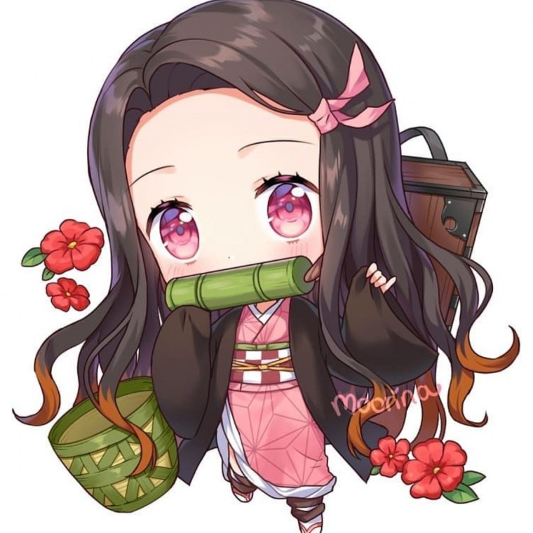 Аниме девушка в наушниках