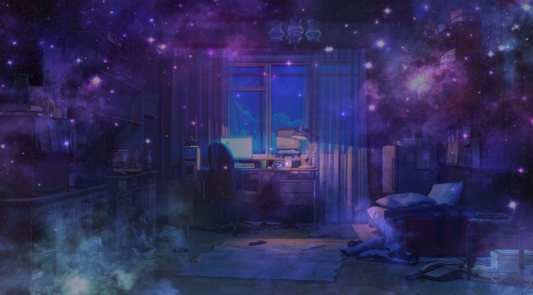 Ночная комната аниме гача лайф