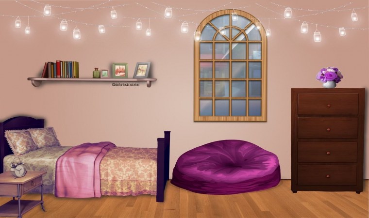 Интерьер спальни в стиле аниме