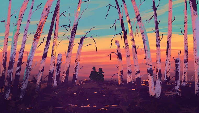 Цифровая живопись пейзаж