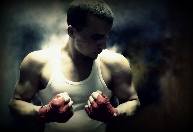 Бокс перчатки ринг