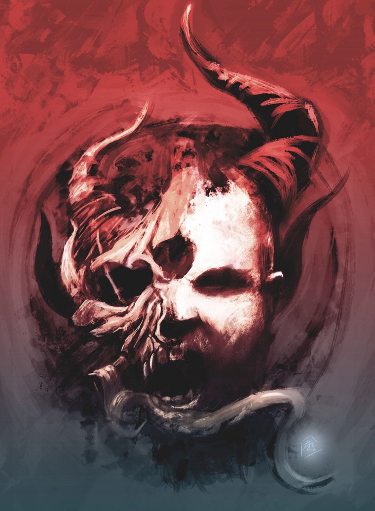 Человек с огненными крыльями