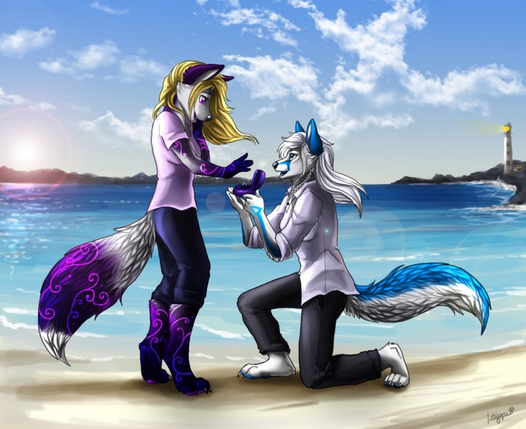 Волчица ферал арт