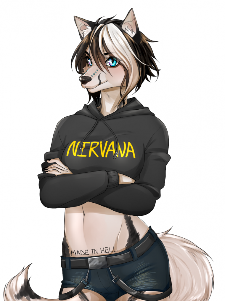 Фурри волчица Кира