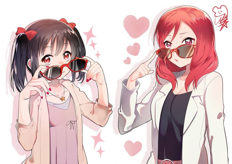 Nishikino Maki and Yazawa Nico Юри комиксы