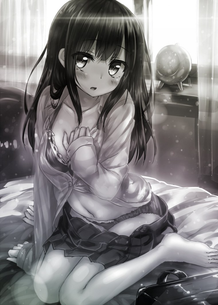 Девушка с серыми волосами арт