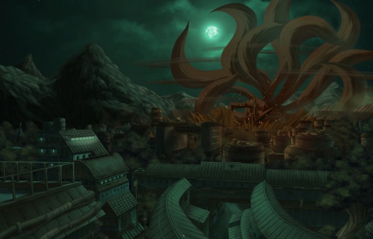 Наруто Коноха лес