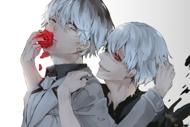 Токийский гуль обои Тоука и Канеки