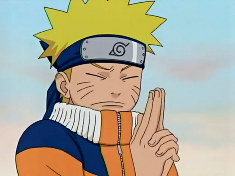 Наруто Узумаки веселый