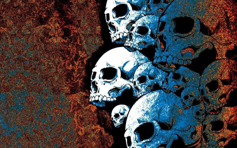 Чёрные обои на стену