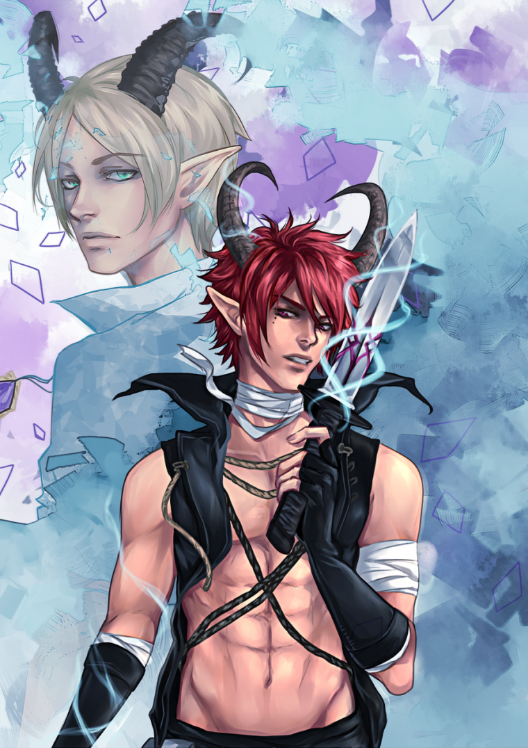 Парень с рогами