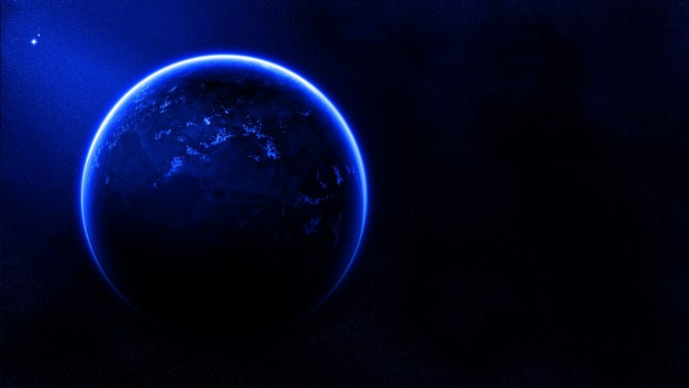 Планеты на темном фоне